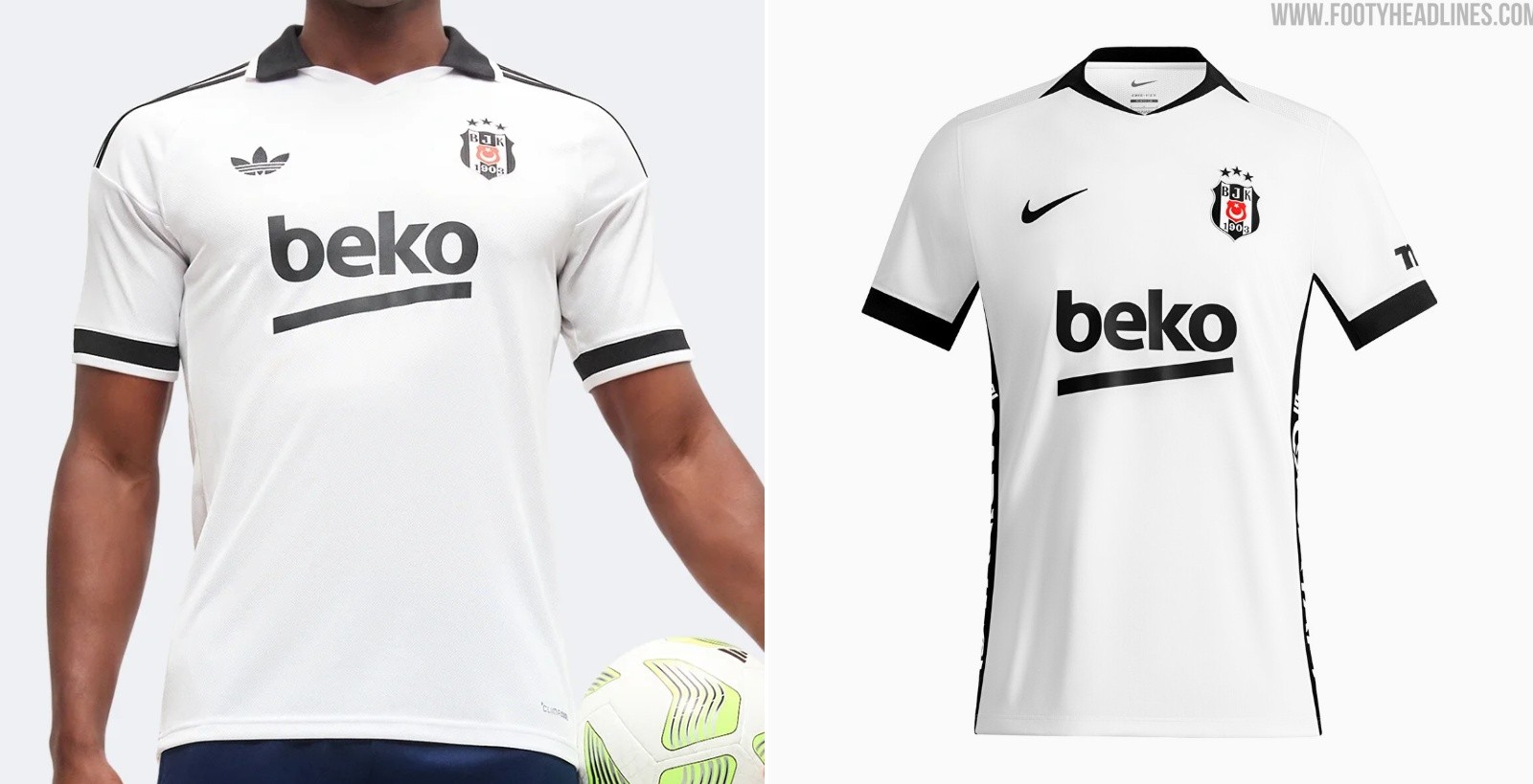 Adidas Besiktas Vs Nike Besiktas 26-27 Kits