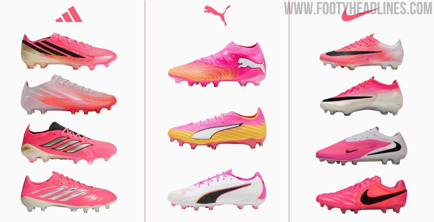 Adidas, Nike & Puma All Use Pink for 2026 World Cup