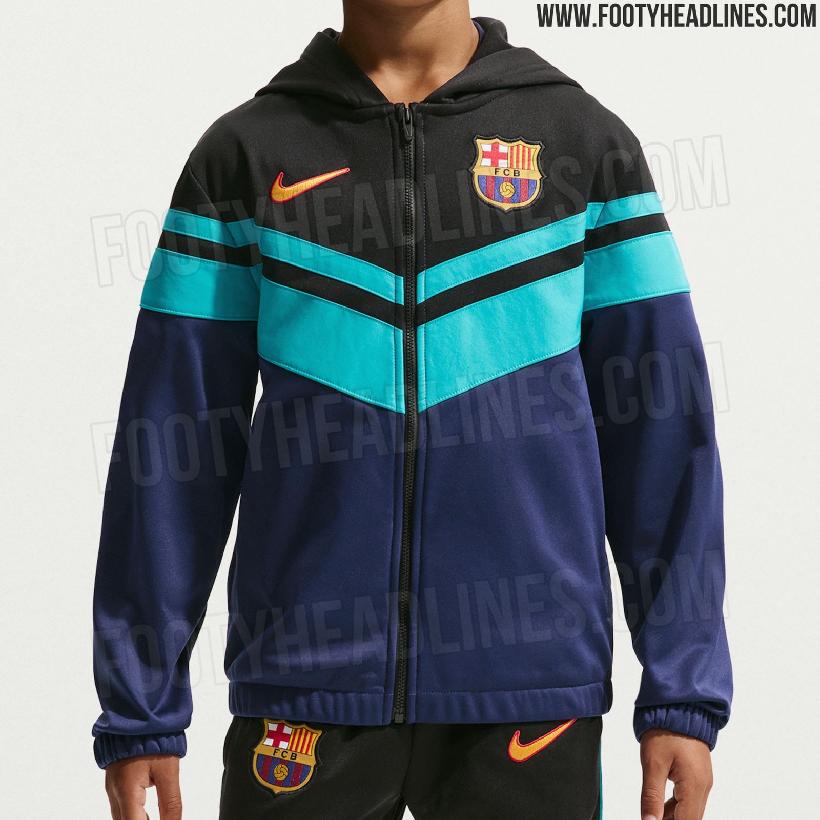 Barcelona 26-27 Third Windrunner Hoodie Leaked - Third Kit-Inspired