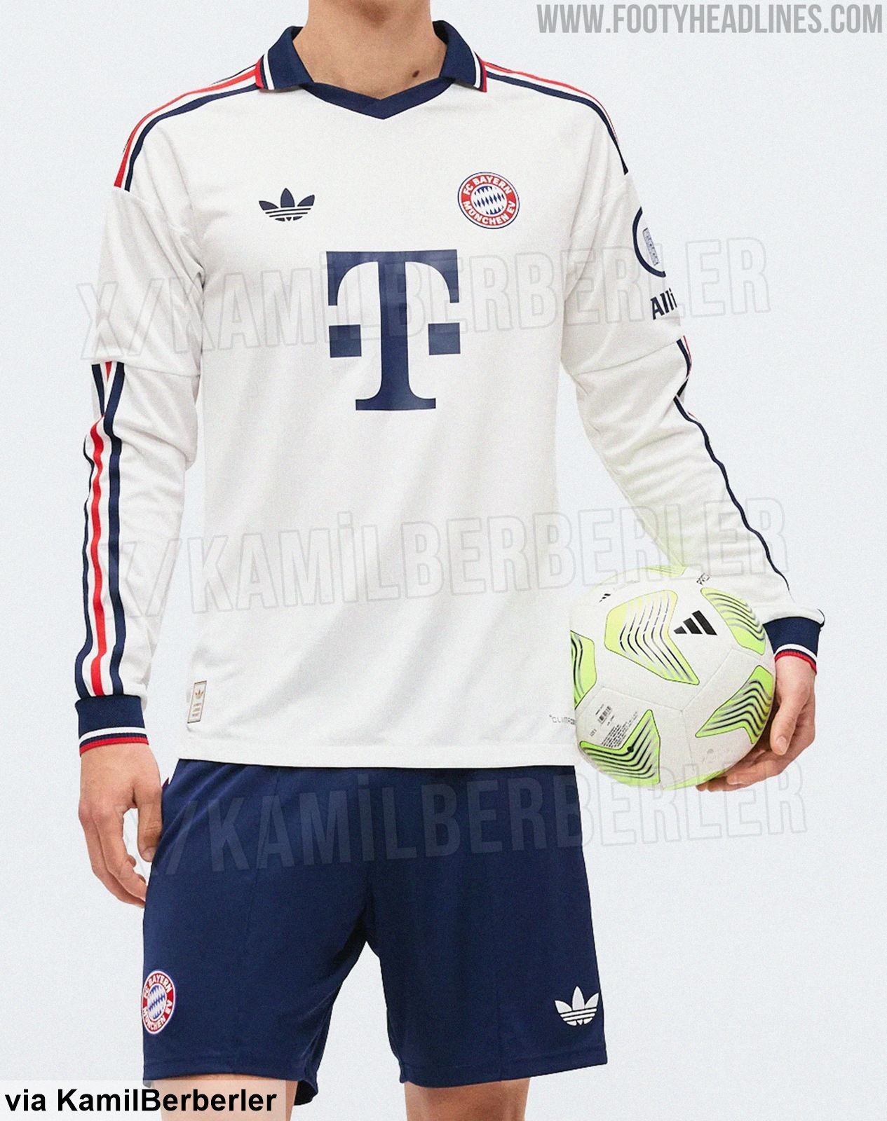 Bayern München 26-27 Away Kit - Long-Sleeve Version