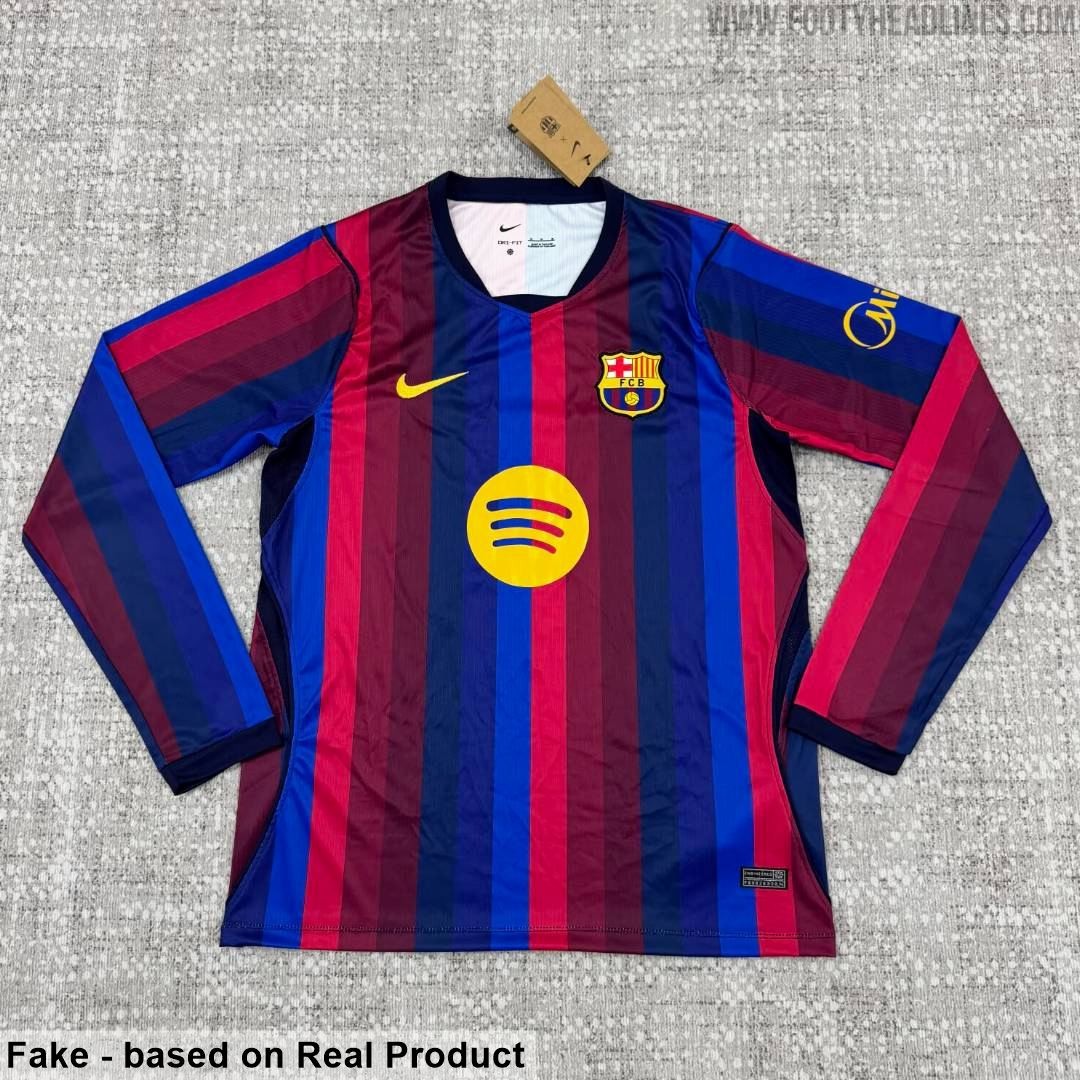 FC Barcelona 26-27 Home Kit Leaked - Long-Sleeve Version