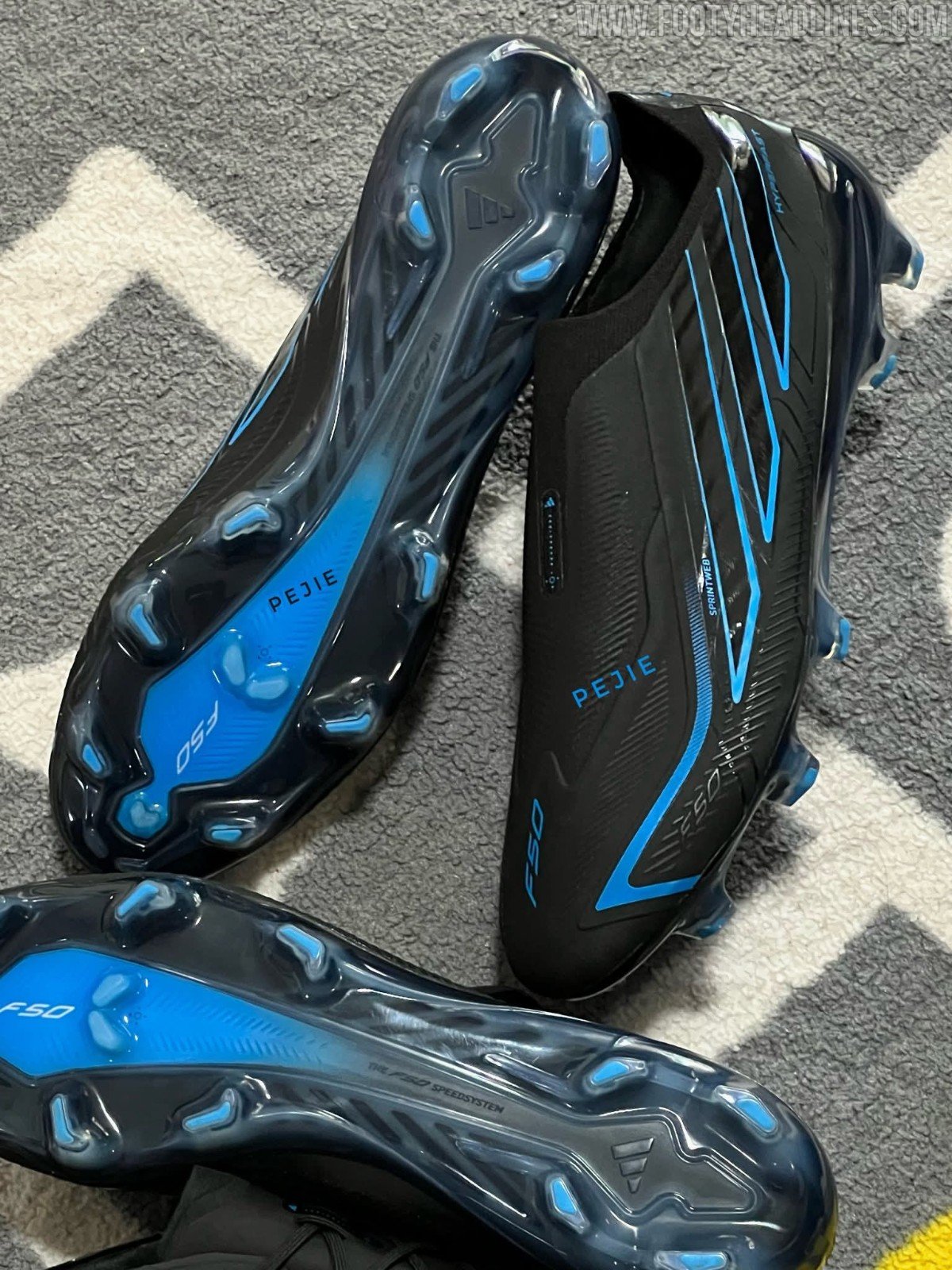 First Real Images: Adidas F50 Hyperfast 26-27 Black Pack Boots Leaked