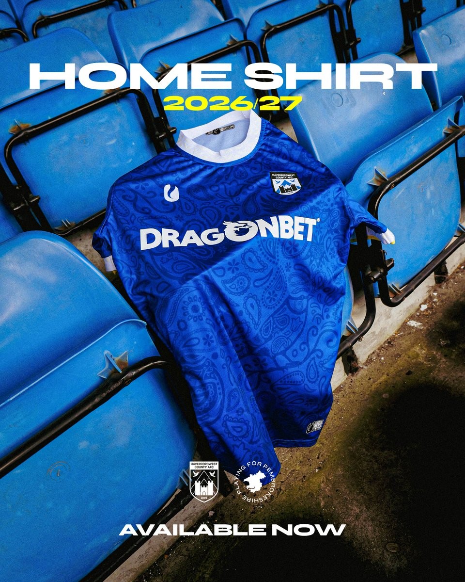 Haverfordwest County 26-27 Home Kit Released