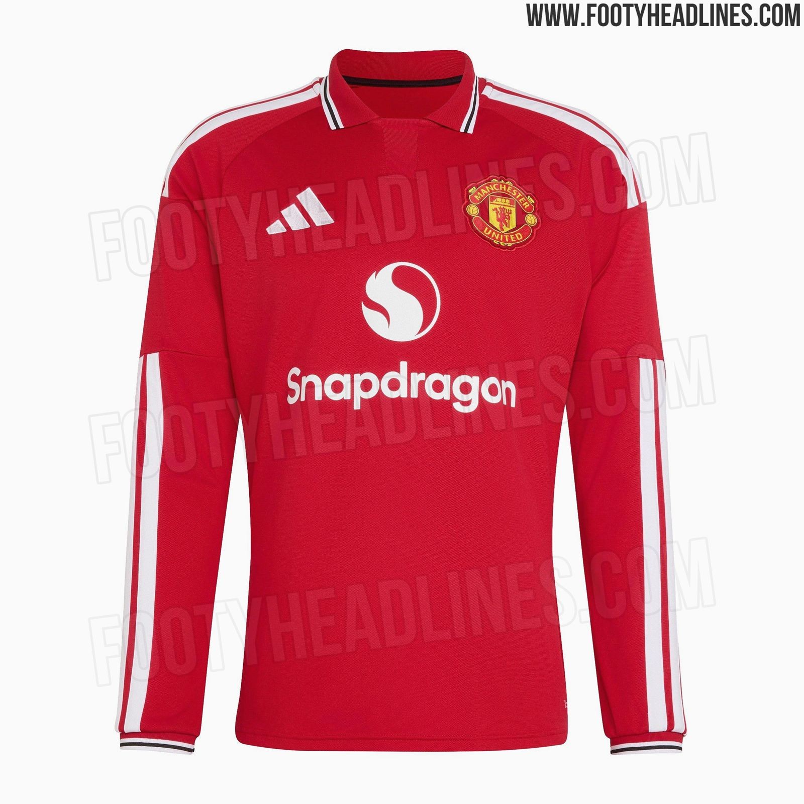 Leaked Manchester United 26-27 Home Kit Long-Sleeve