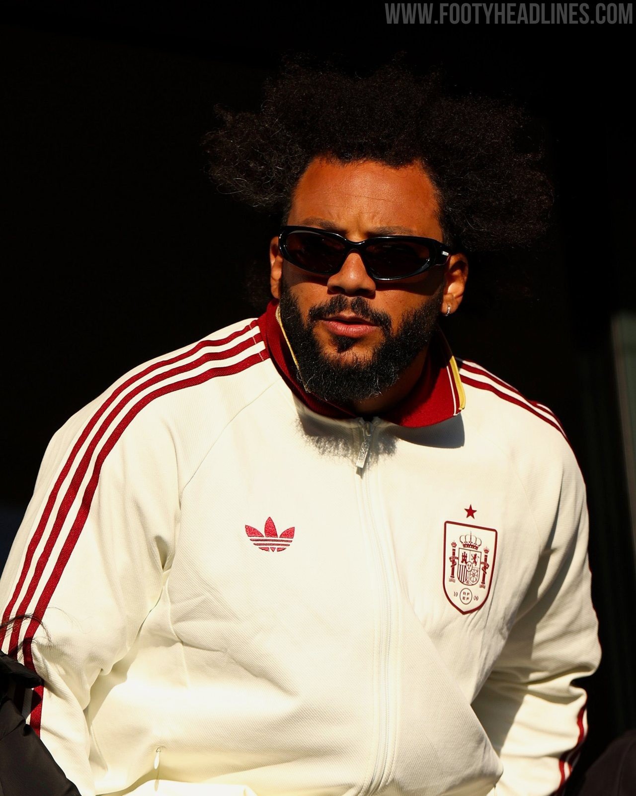 Marcelo Wears Spain 2026 World Cup Away Anthem Jacket