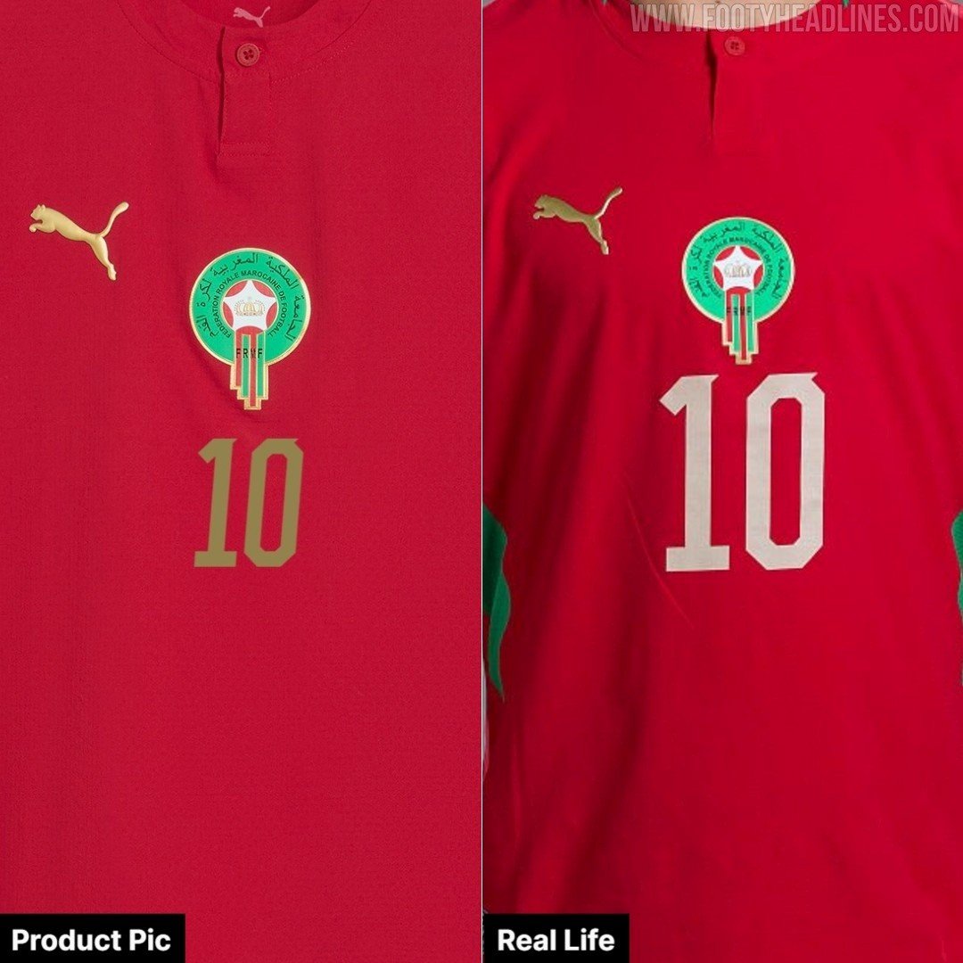 Morocco 2026 World Cup Kit Features Different Name Set to Commercial Version