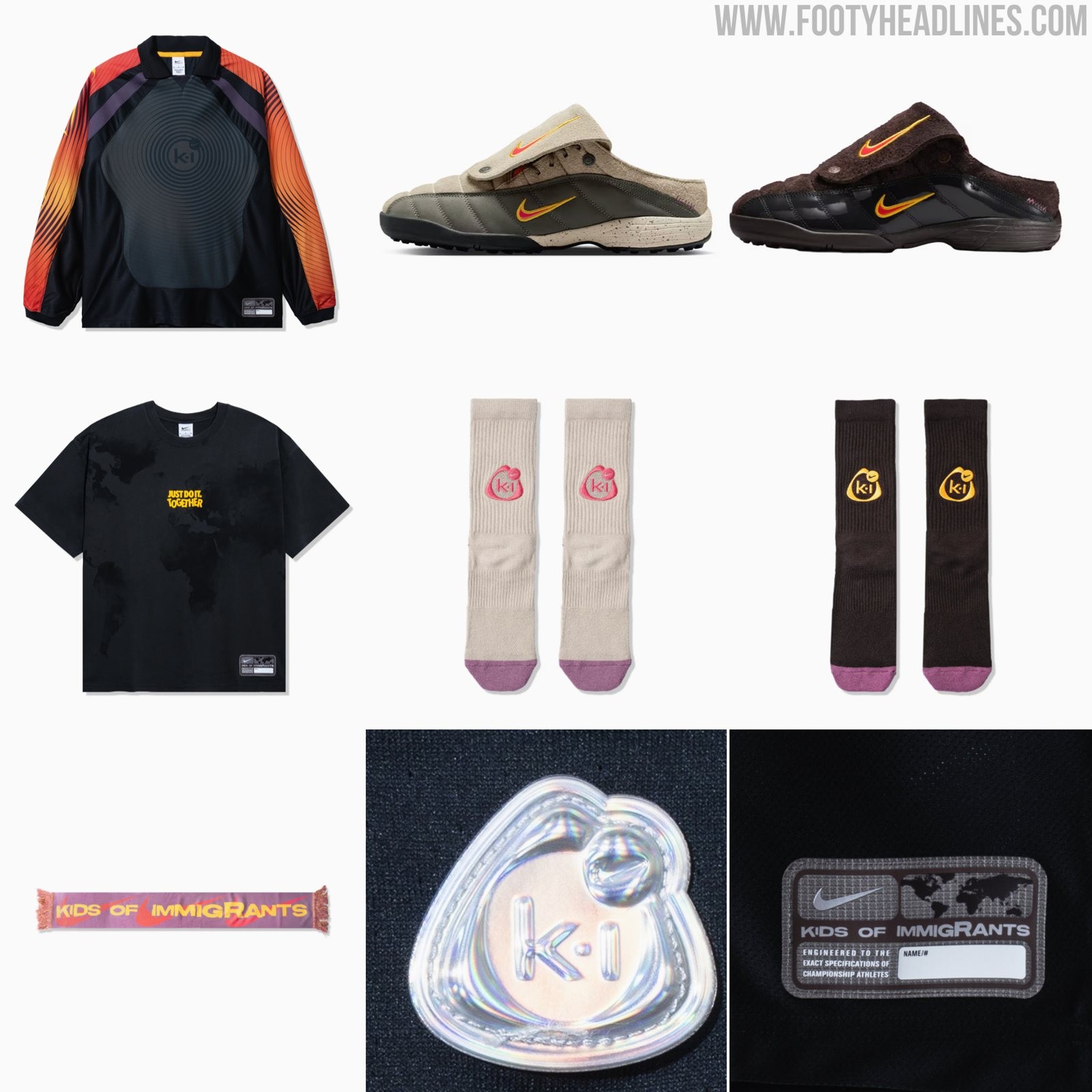 Nike and Kids of Immigrants Goalkeeper Jersey + Total 90 Shoes Released
