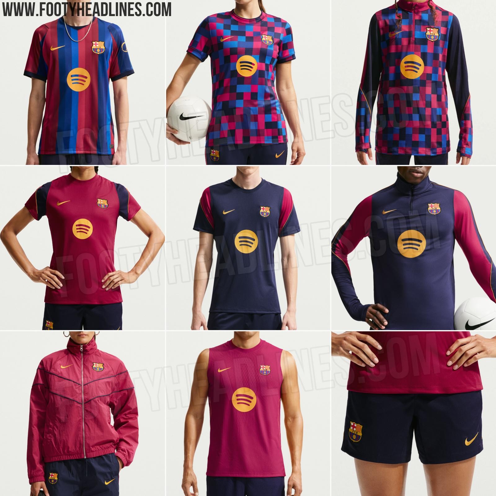 Nike Barcelona 26-27 Home Kit Collection Leaked