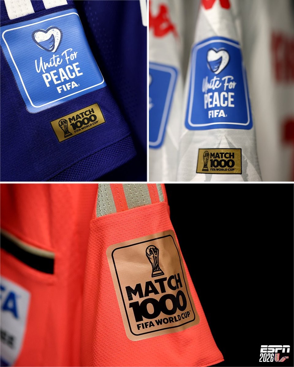 Special Commemorative Patches for 1000th FIFA World Cup Match