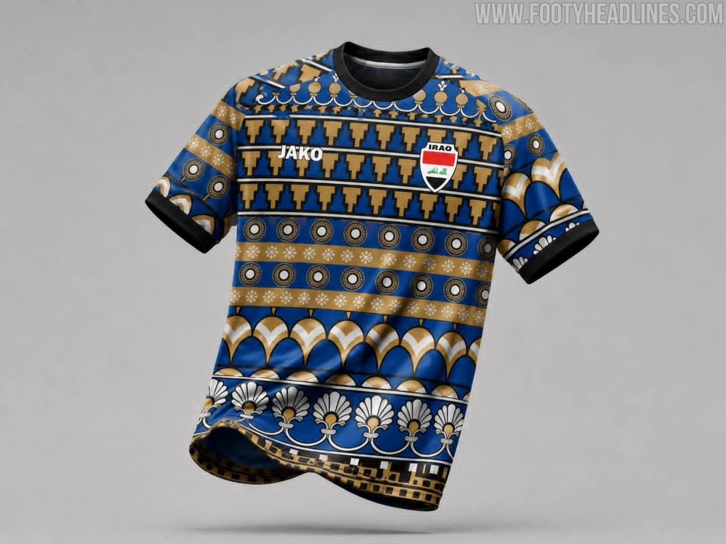 Striking Mesopotamian-Inspired Iraq 2026 World Cup Pre-Match Shirt Released