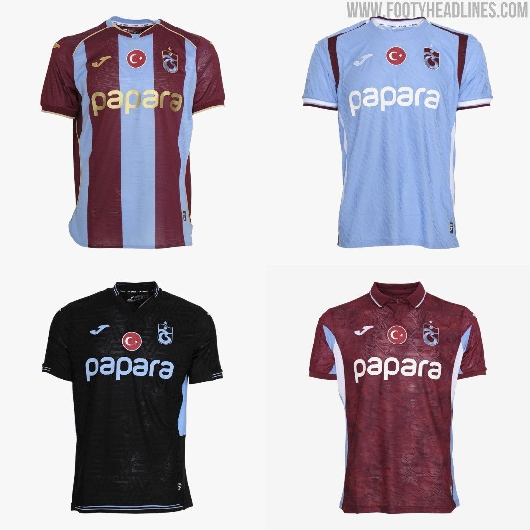 Trabzonspor 26-27 Home, Away, Third & Fourth Kits Released - Available Now